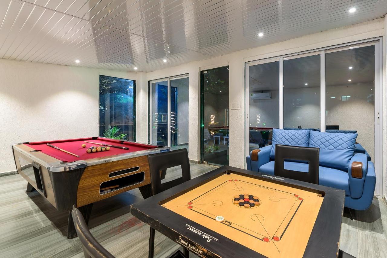 Saffronstays Palm Paradise, Kalyan Khadavli - Swimming Pool With Water Slides, Gazebo And Indoor Games Padghe Exterior foto